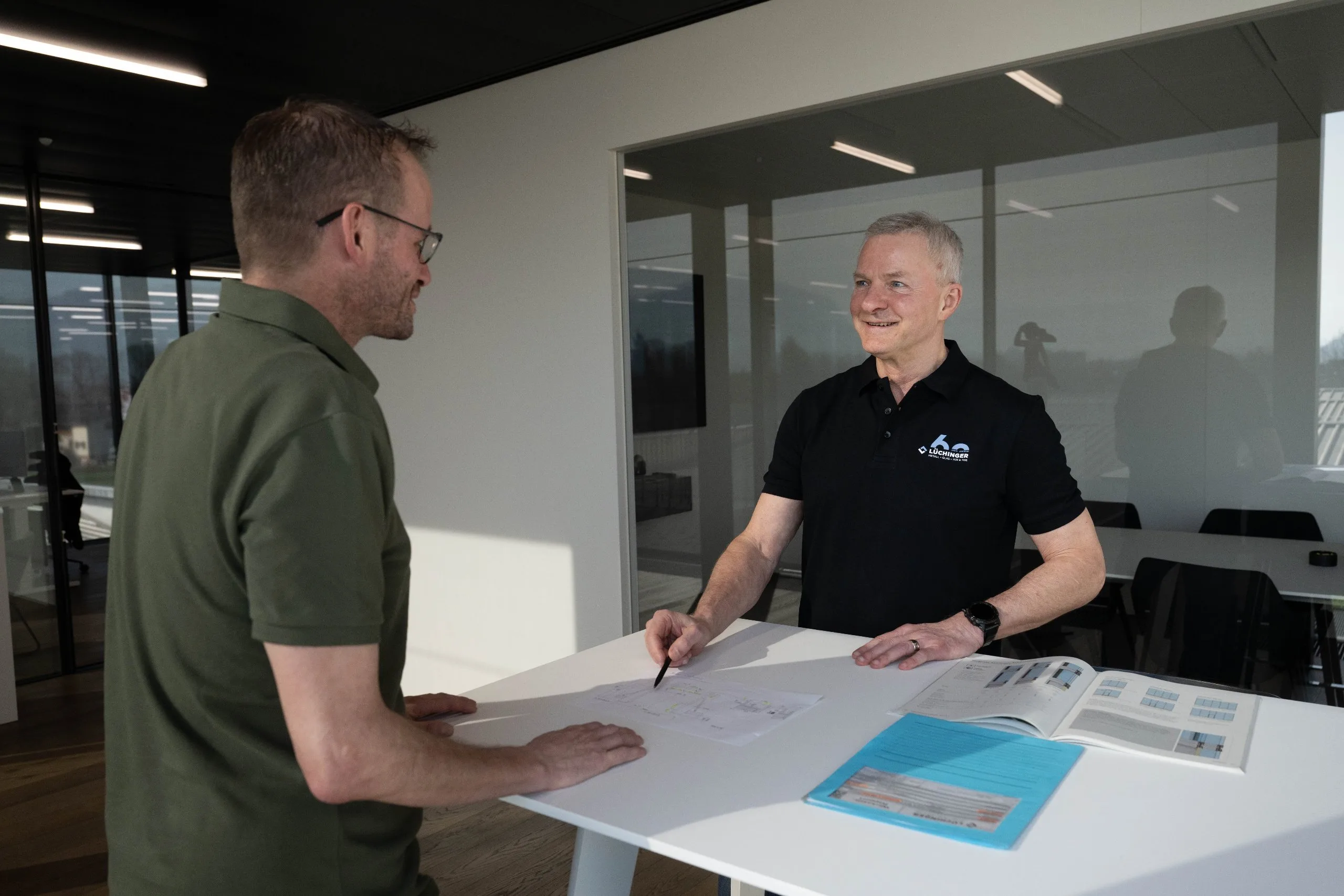 Projektleiter im Gespräch